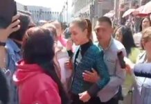 #Video: ¿Y el equipo de seguridad de Claudia Sheinbaum? Esto no debe permitirse.