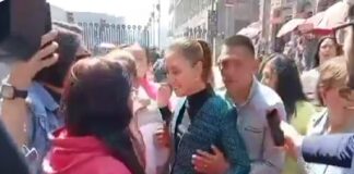 #Video: ¿Y el equipo de seguridad de Claudia Sheinbaum? Esto no debe permitirse.