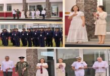 Claudia Sheinbaum y Rocío Nahle inauguran nueva Aduana Norte del puerto de Veracruz.