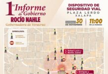 Dispositivo Vial por el primer Informe de Gobierno de Rocío Nahle