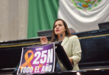 Convoca diputada a eliminar la violencia contra las mujeres en todos los ámbitos .