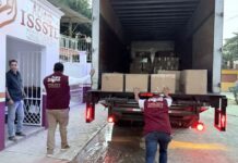 Apoya ISSSTE a familias de Álamo afectadas por la tormenta tropical Raymond .