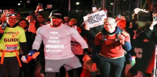 El último en llegar, el más grande: Juan Pablo Dos Santos culmina el Maratón de Nueva York con doble prótesis