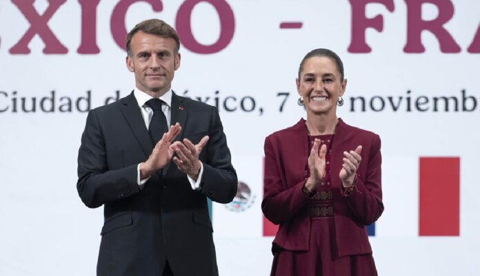 Macron y Claudia Diplomacia feminista