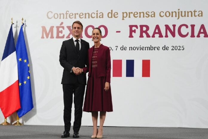 Macron y Claudia Sheinbaum