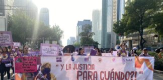 Crónica del 25N en CDMX. Gritos de esperanza contra la violencia patriarcal