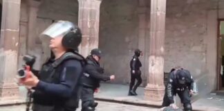 Fiscalía de Michoacán investiga daños a Palacio de Gobierno tras jornada de protesta;