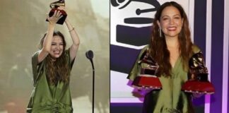 Natalia Lafourcade extiende su récord como la mujer más premiada en los Latin Grammy .