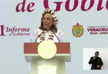 #PrimerInformeDeGobierno Rocío Nahle: Desde Veracruz vamos a demostrar que es tiempo de mujeres. ¡Y de mujeres fuertes! Y que Veracruz tiene Gobierno
