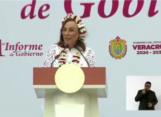 #PrimerInformeDeGobierno Rocío Nahle: “Desde Veracruz vamos a demostrar que es tiempo de mujeres. ¡Y de mujeres fuertes! Y que Veracruz tiene Gobierno”