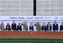 Ceremonia de reconocimiento a las y los servidores públicos por apoyo tras lluvias. Zumpango, Estado de México