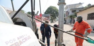 SIOP y CAEV refuerzan operativo para restablecer el drenaje en Poza Rica .