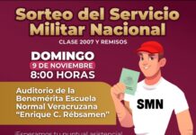 Convoca Ayuntamiento a Sorteo del Servicio Militar Nacional Clase 2007.