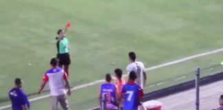 Indigna artera agresión de jugador colombiano contra árbitra de fútbol Vanessa Ceballos,