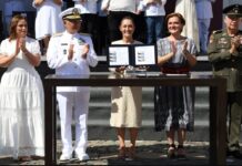 “No triunfa quien busca apoyo extranjero”: Sheinbaum en Bicentenario de la Independencia en la Mar en#Veracruz
