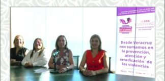 #25N Rocío Nahle: Desde Veracruz nos sumamos a la prevención, atención y erradicación de la violencia contra las mujeres.