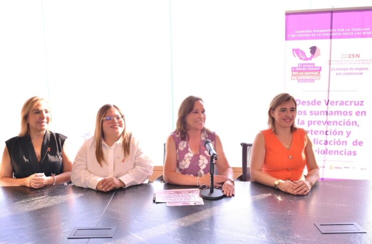 Veracruz se suma al Compromiso Nacional por la vida, la felicidad y el respeto de las mujeres #25N