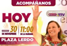 Primer informe de Gobierno de Rocío Nahle ¡Nos vemos en Plaza Lerdo!