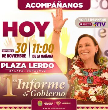 Primer informe de Gobierno de Rocío Nahle ¡Nos vemos en Plaza Lerdo!