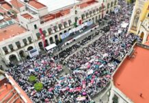 Gobernadora Rocío Nahle agradece al pueblo Veracruzano la acompañara en su primer informe de Gobierno