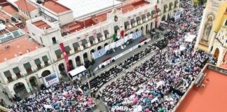 Gobernadora Rocío Nahle agradece al pueblo Veracruzano la acompañara en su primer informe de Gobierno