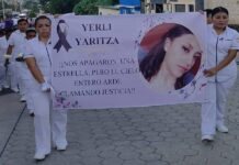 Exigen justicia para Yerli Yartiza, hija buscadora de 18 años asesinada en Chiapas.