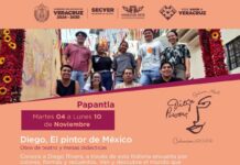 Llevan la Galería Móvil de Diego Rivera a Papantla.