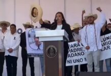 Grecia Quiroz encabeza megamarcha en Uruapan: “Tendrían que matarnos a todos para que esta lucha deje de caminar en las calles”
