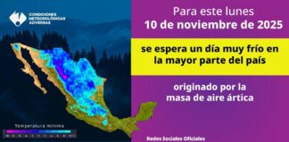 El frente frío número 13 provocará lluvias torrenciales, evento de norte y descenso térmico en gran parte del país
