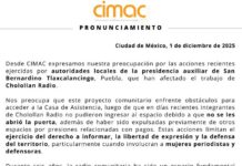 CIMAC denuncia obstáculos al trabajo de Cholollan Radio en Tlaxcalancingo .