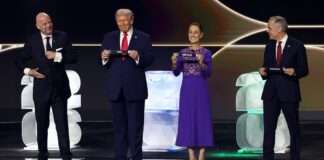 #SorteoMundial: Claudia Sheinbaum entre la emoción y la silla vacía.