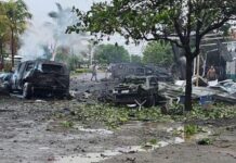 Asciende a cinco victimas mortales por explosión de coche bomba en Coahuayana, Michoacán