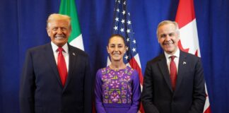 Presidenta Sheinbaum se reúne con sus homólogos de Estados Unidos y Canadá en Washington