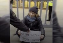 Greta Thunberg fue arrestada en Reino Unido .