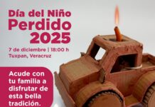 Participa en las actividades por el Día del Niño Perdido en Tuxpan