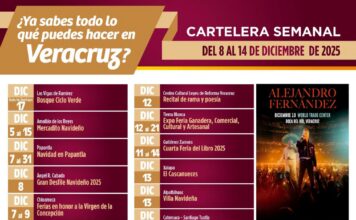 Cartelera turística en Veracruz: cultura, tradición y grandes espectáculos.