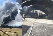 Jet ejecutivo cae sobre zona industrial de Toluca; Confirman 7 personas fallecidas