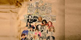 Mujeres hacen lectura colectiva de textos de escritoras por el 25N .