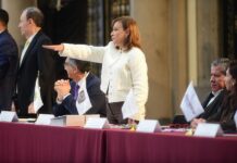 Gobernadora Rocío Nahle rinde protesta en el Consejo de Protección Civil