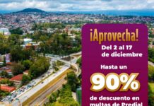 Últimos días para obtener hasta 90% de descuento en multas del Predial.