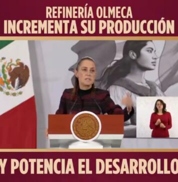 Refinería Olmeca incrementa su producción y apuntala desarrollo, confirma Claudia Sheinbaum
