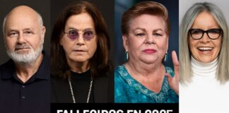 Las voces y rostros que se apagaron en la farándula internacional en 2025 .