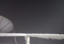 Registran ligera nevada y cencellada en el Cofre de Perote.