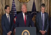 Trump anunció construcción de nueva flota naval de buques de guerra con su nombre, denominada “Flota Dorada” o “clase Trump”