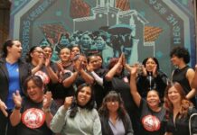 Leonas en Manada, vagoneras del Metro, por el empleo digno para jefas de familia.