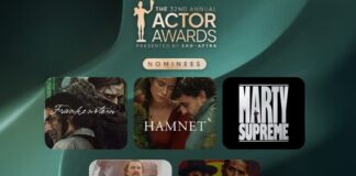 Actor Awards 2026: Anuncian la lista completa de nominados para cine y televisión en EE.UU.