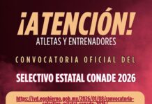 Abre IVD convocatoria para el Selectivo Estatal CONADE 2026.
