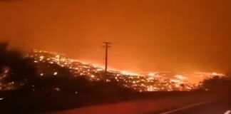 Reportan 16 personas fallecidas por incontrolables incendios forestales en Chile.