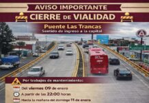 Por mantenimiento, cierre del puente Las Trancas en sentido de ingreso a Xalapa