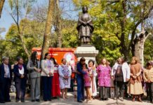 Develación de esculturas de mujeres ancestras en Paseo de las Heroínas, símbolo firme contra el racismo, clasismo y machismo: Presidenta